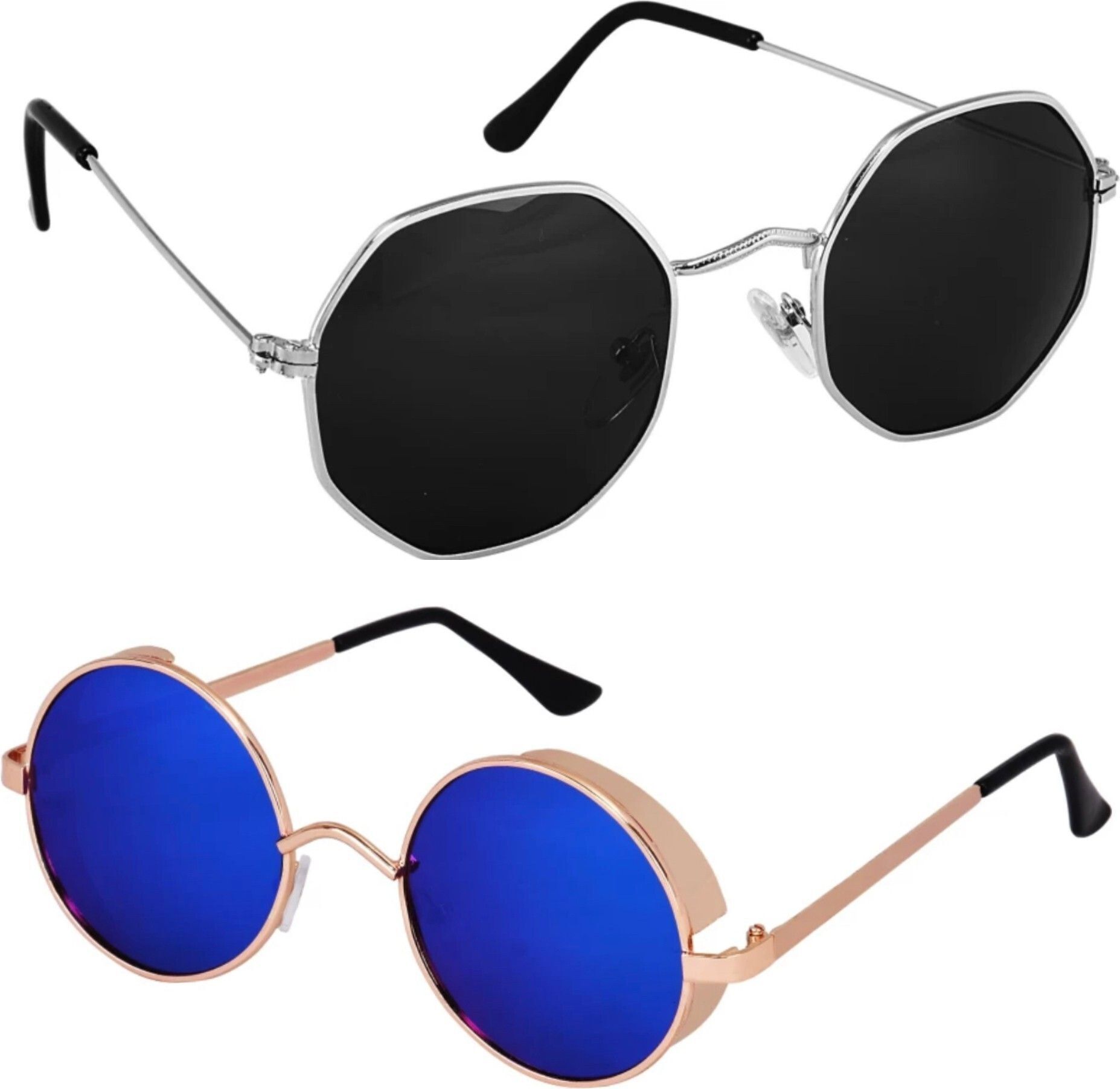 shade house UV Protection, Gradient Round Sunglasses (51)-picture-34