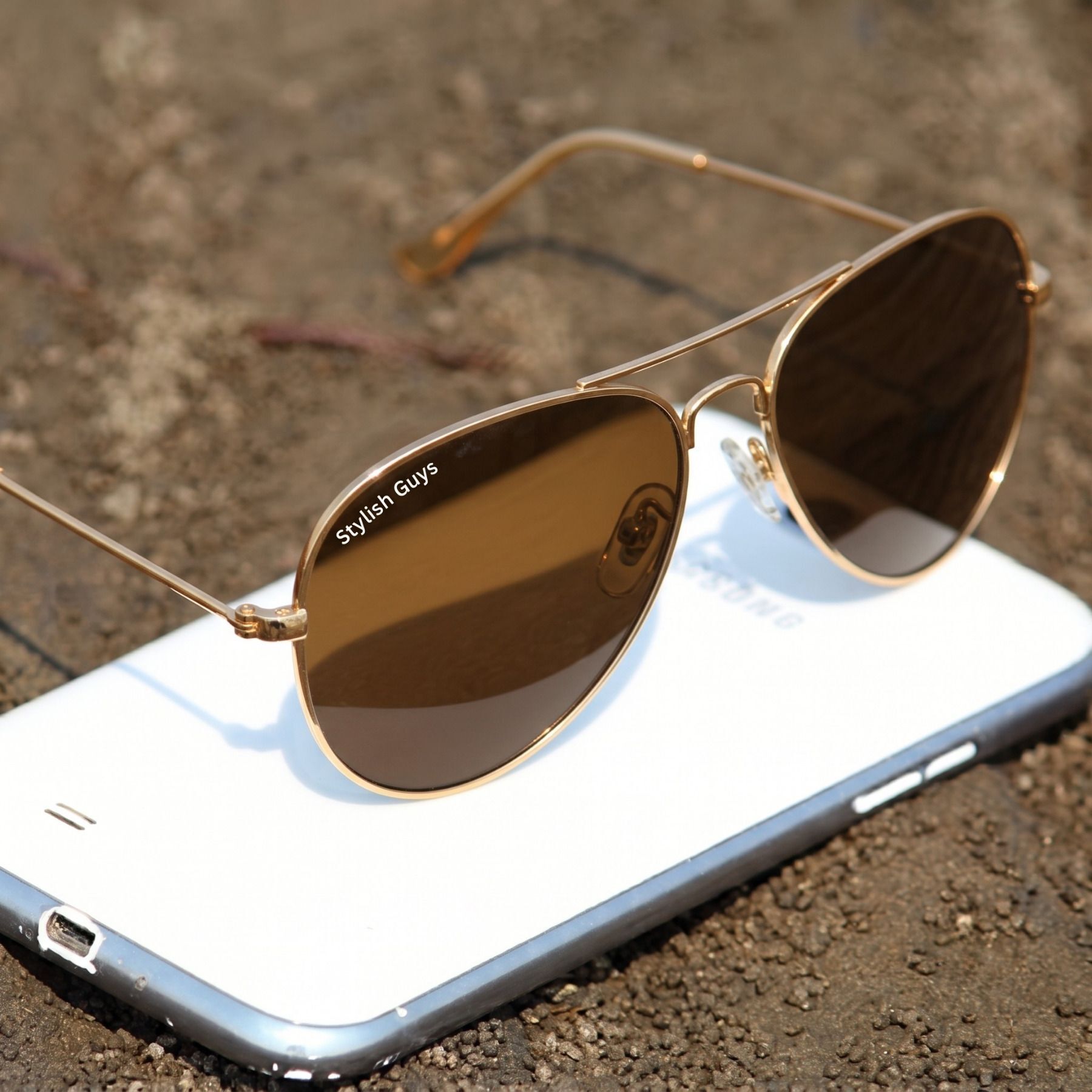 stylish guys Mirrored, UV Protection Aviator Sunglasses (Free Size)-picture-42