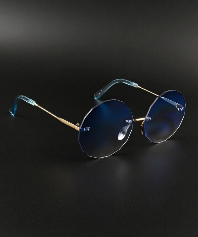 aislin UV Protection, Gradient Round Sunglasses (58)-picture-14