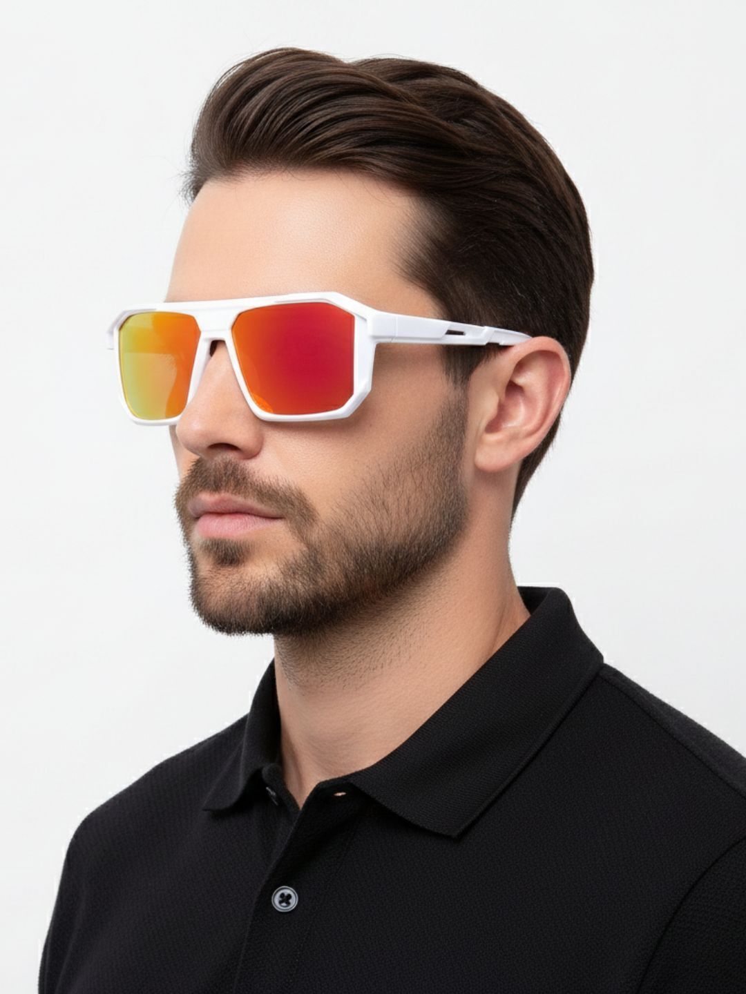 goglassic Riding Glasses, UV Protection Rectangular, Sports, Retro Square Sunglasses (65)-picture-43