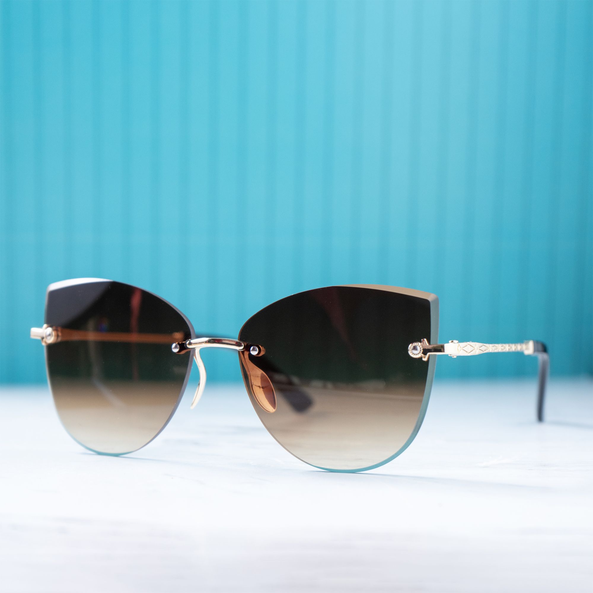 kalveera UV Protection, Gradient, Toughened Glass Lens, Polarized, Riding Glasses Cat-eye, Butterfly Sunglasses (Free Size)-picture-23