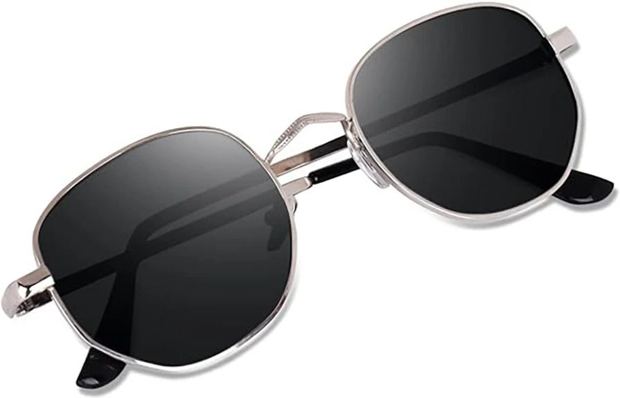 UV Protection Retro Square, Round Sunglasses (Free Size)