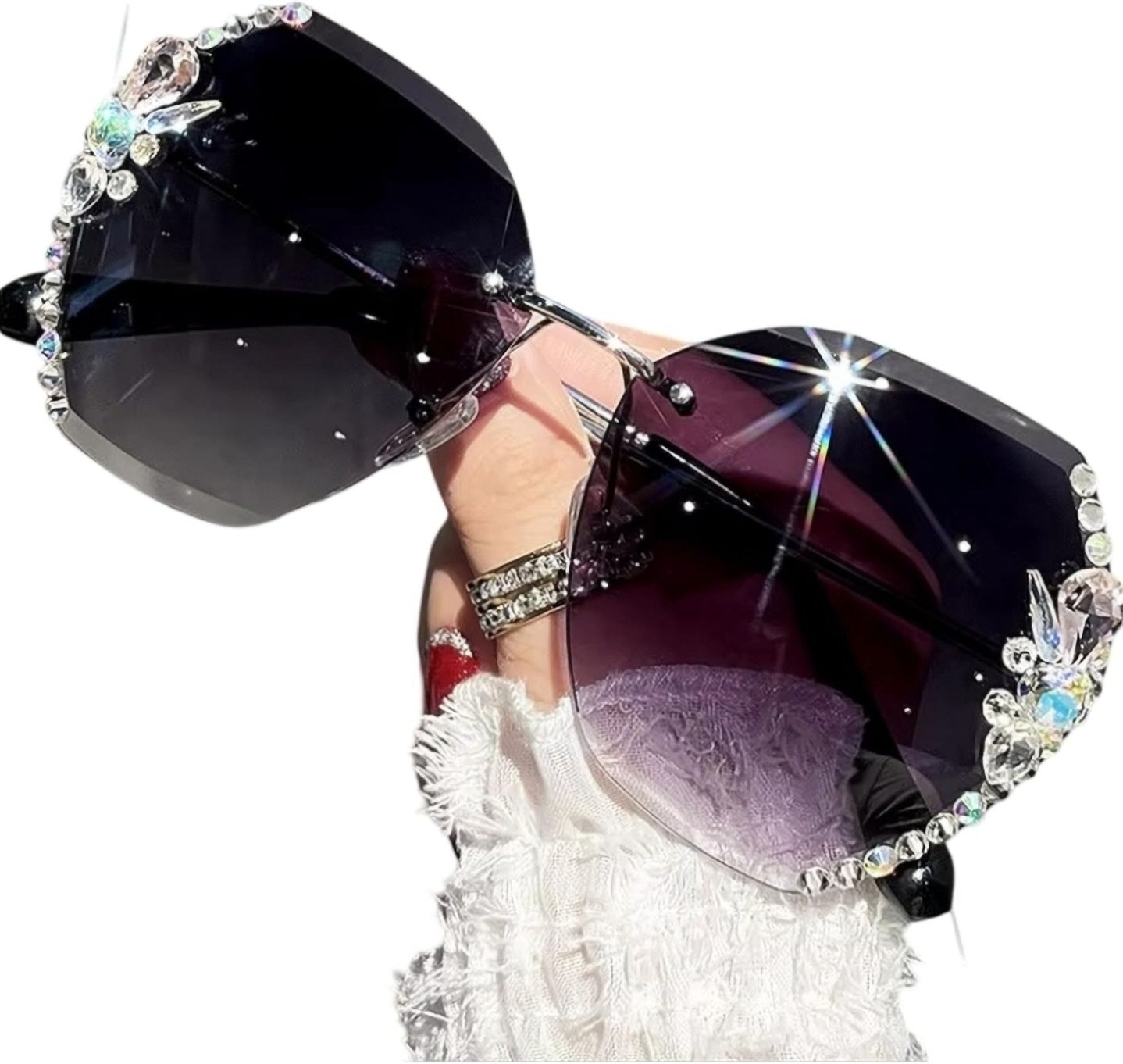 chic accent UV Protection Over-sized Sunglasses (Free Size)-picture-18