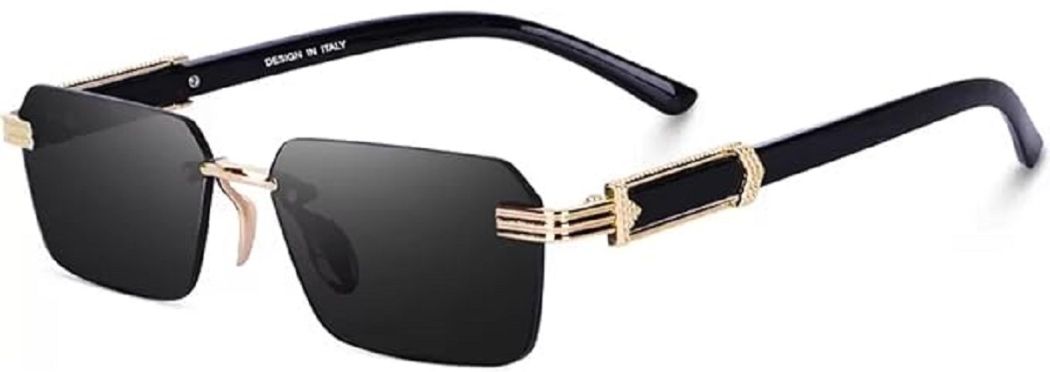 Others Retro Square Sunglasses (Free Size)-image-5