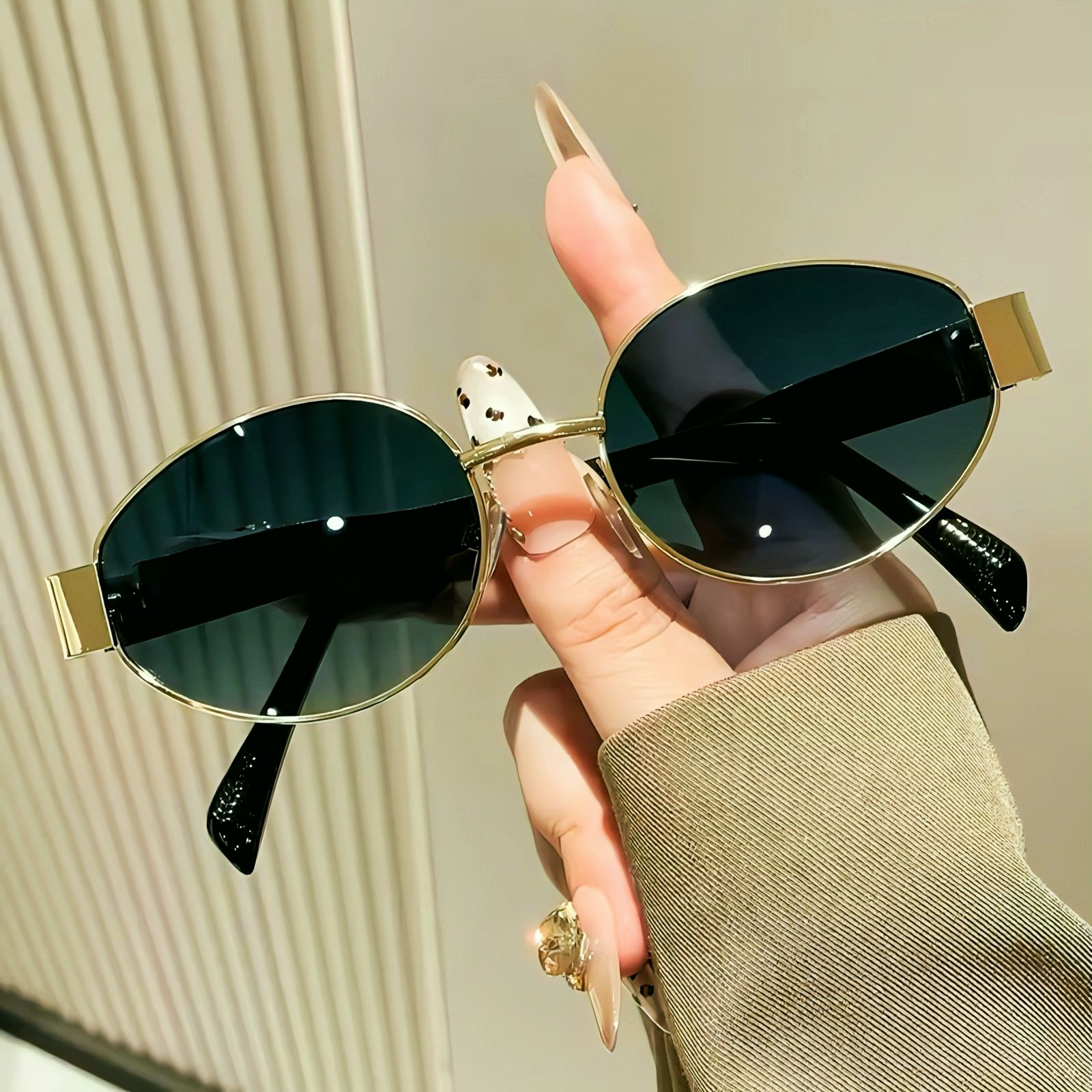 eyedens UV Protection Oval Sunglasses (Free Size)-picture-25