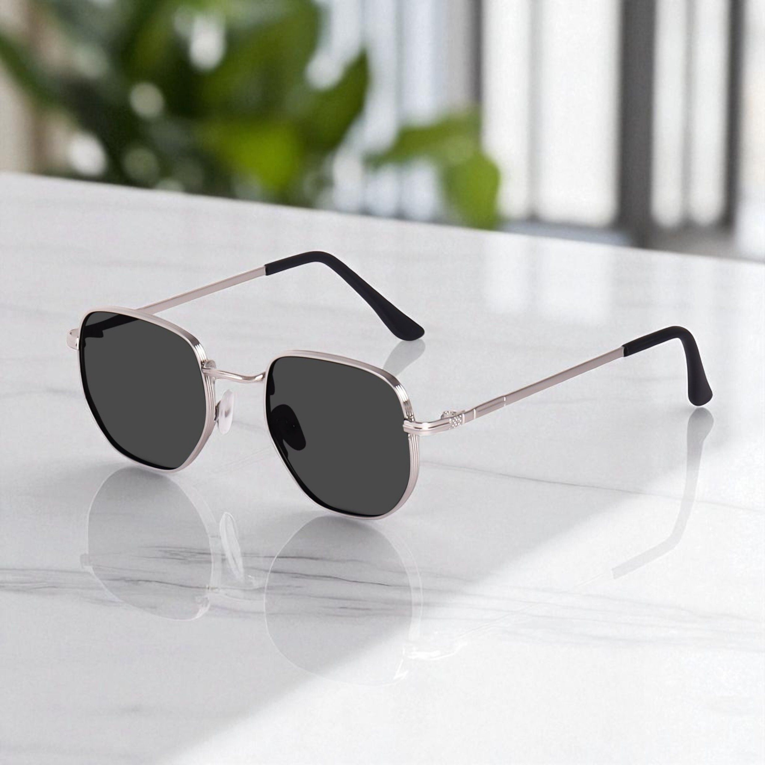 UV Protection, Gradient, Polarized Rectangular Sunglasses (50)