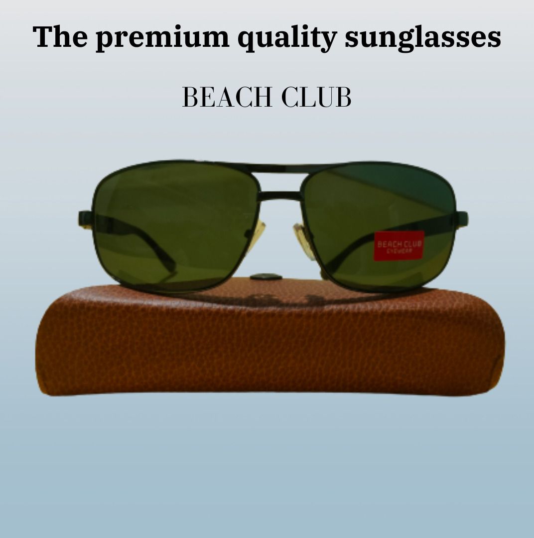 beach club Polarized, UV Protection Over-sized, Aviator, Oval, Round Sunglasses (Free Size)-picture-21