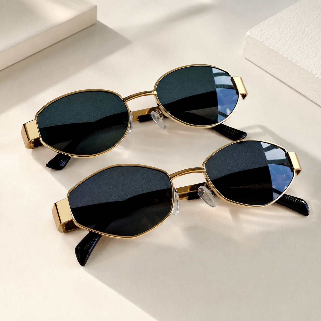 UV Protection, Polarized, Riding Glasses Oval, Octagonal, Cat-eye, Over-sized, Spectacle , Wrap-around Sunglasses (Free Size)-image-24