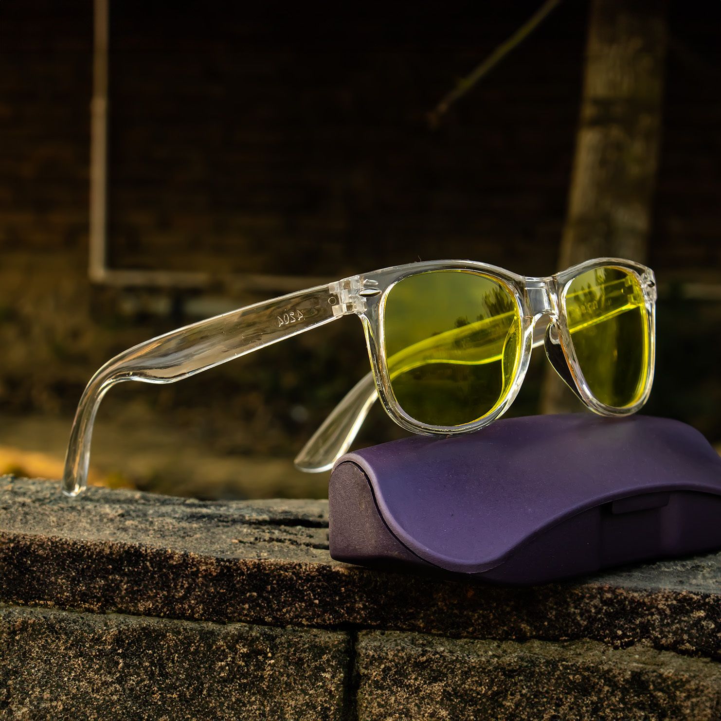 Night Vision, UV Protection Aviator Sunglasses (Free Size)