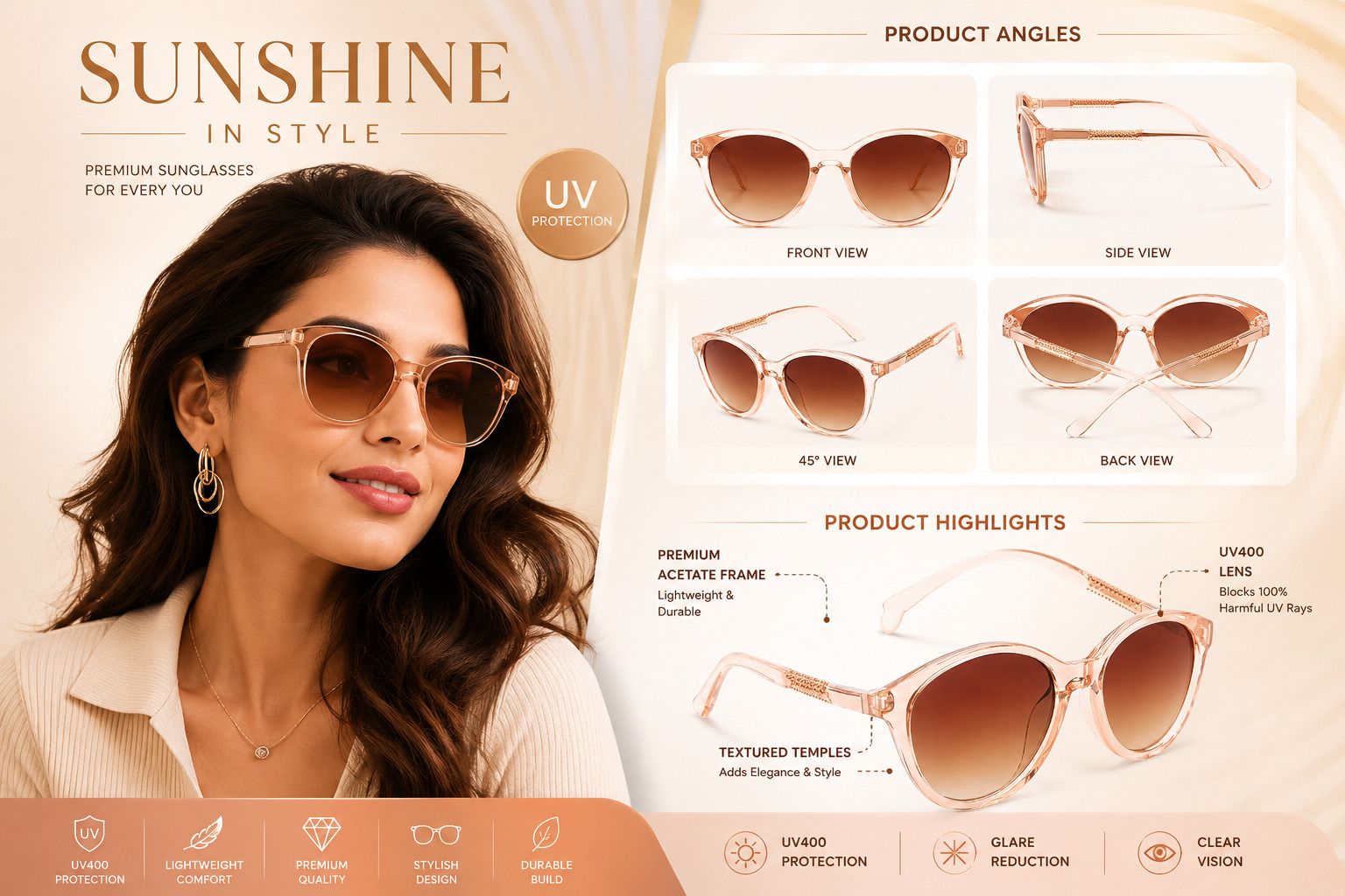 adit emporium UV Protection Cat-eye Sunglasses (Free Size)-picture-12
