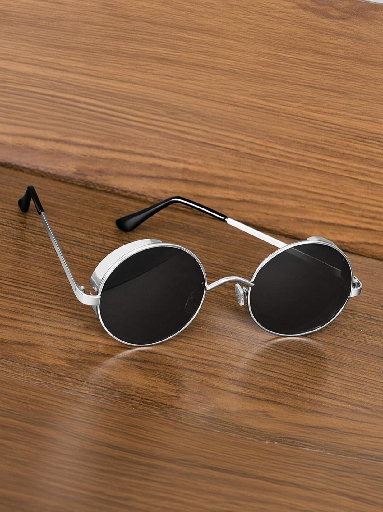 shade house UV Protection, Mirrored, Gradient Round Sunglasses (51)-picture-13