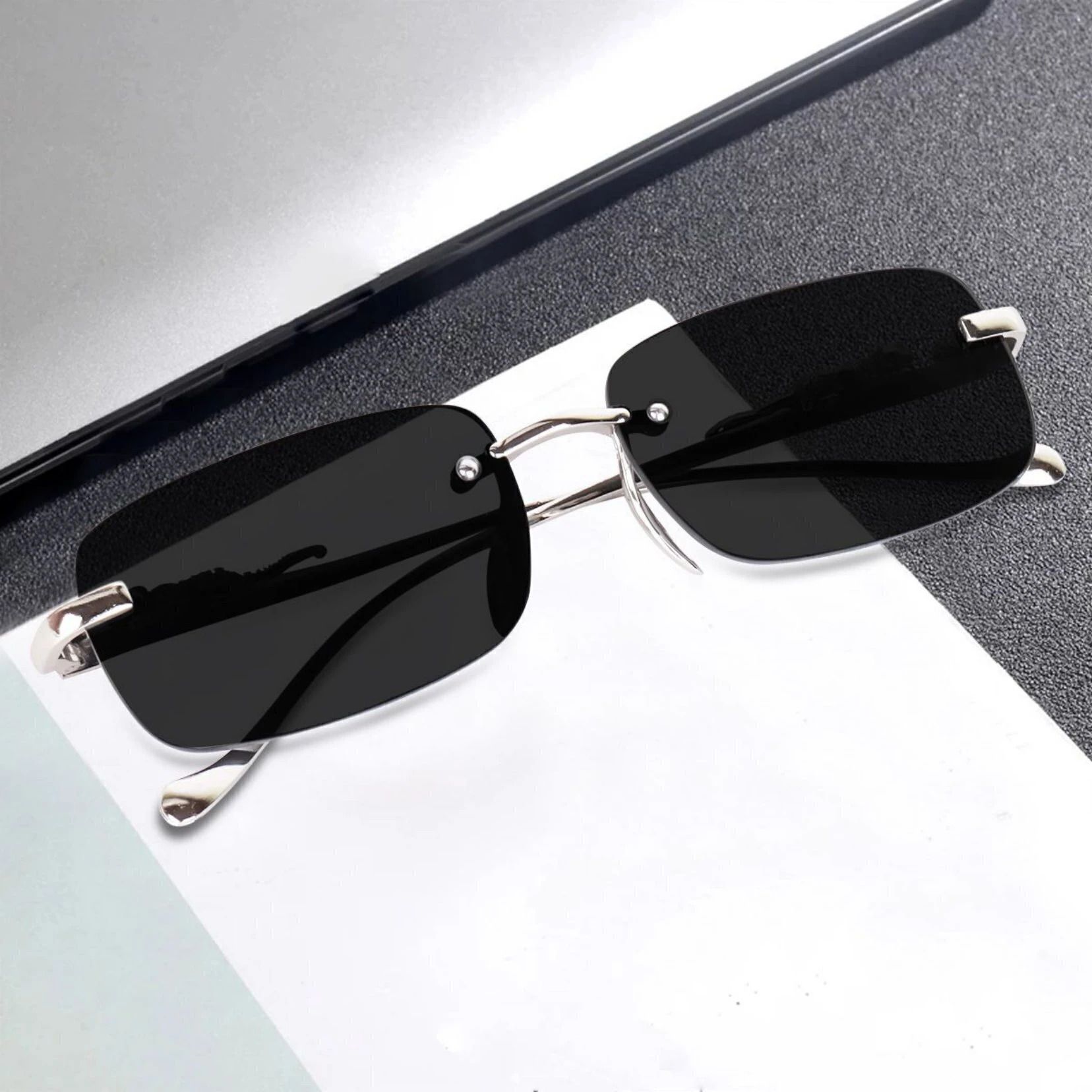 UV Protection Retro Square Sunglasses (Free Size)