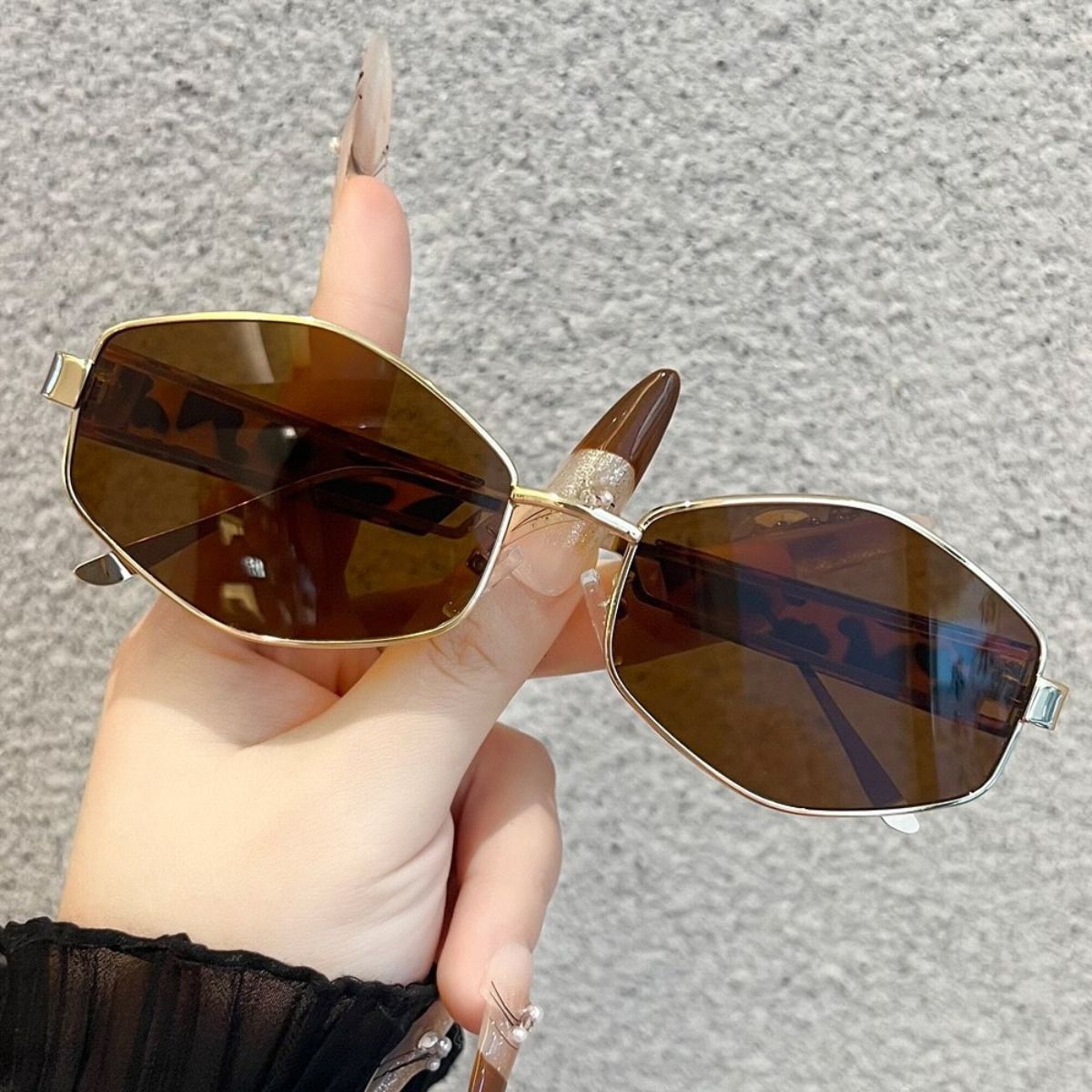 UV Protection, Gradient, Others Cat-eye, Retro Square Sunglasses (Free Size)-image-42