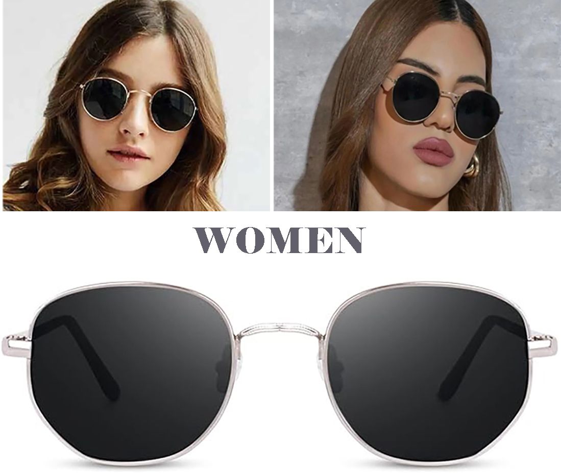 UV Protection Retro Square, Round Sunglasses (Free Size)-image-28