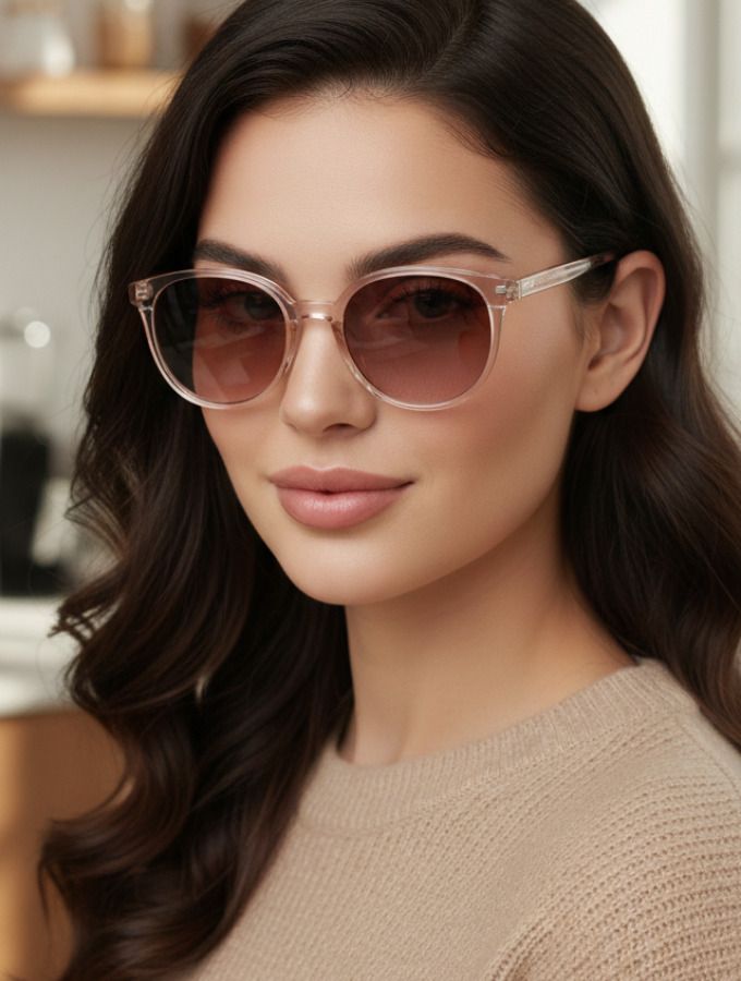 UV Protection Oval Sunglasses (Free Size)