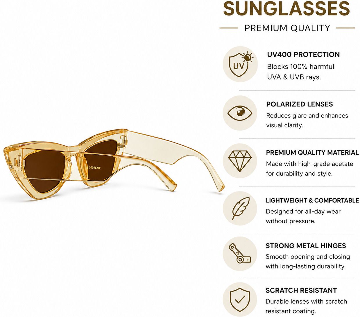 mahbubia UV Protection Cat-eye, Butterfly Sunglasses (54)-picture-42