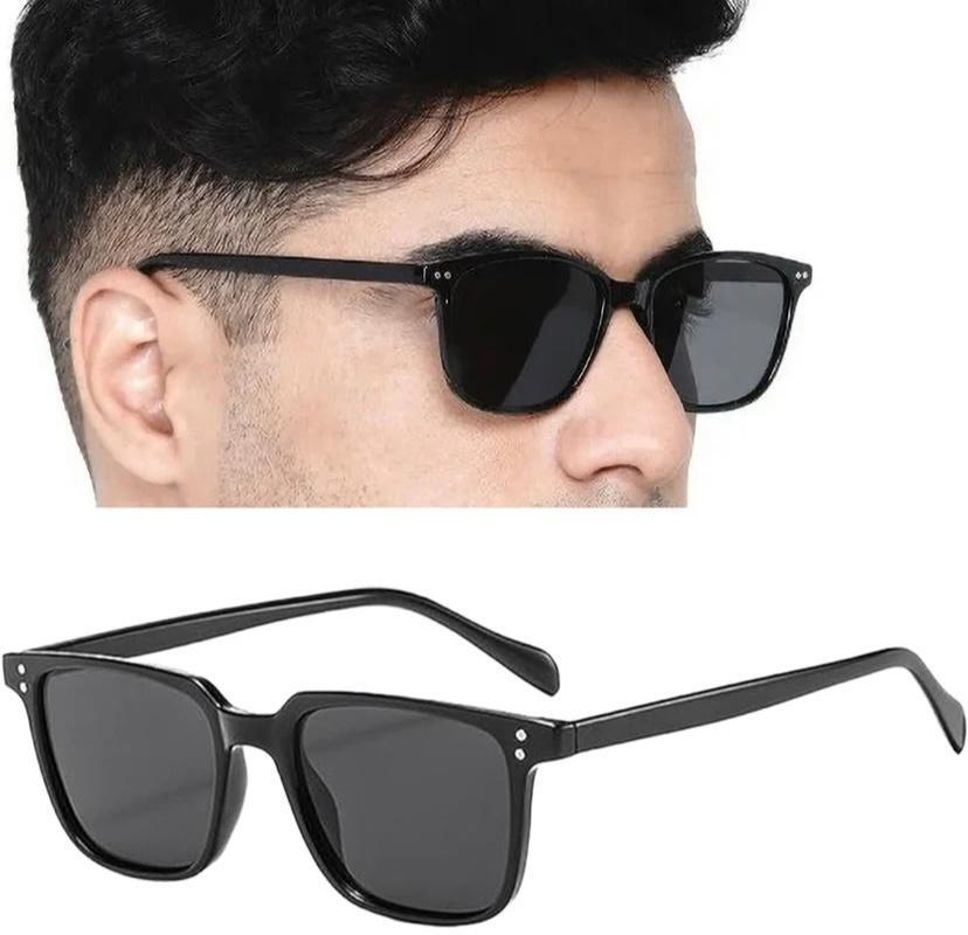 UV Protection, Gradient Rectangular Sunglasses (Free Size)-image-4