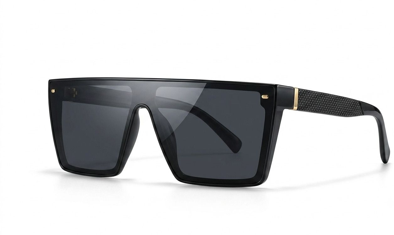 UV Protection Rectangular, Retro Square Sunglasses (Free Size)-image-22