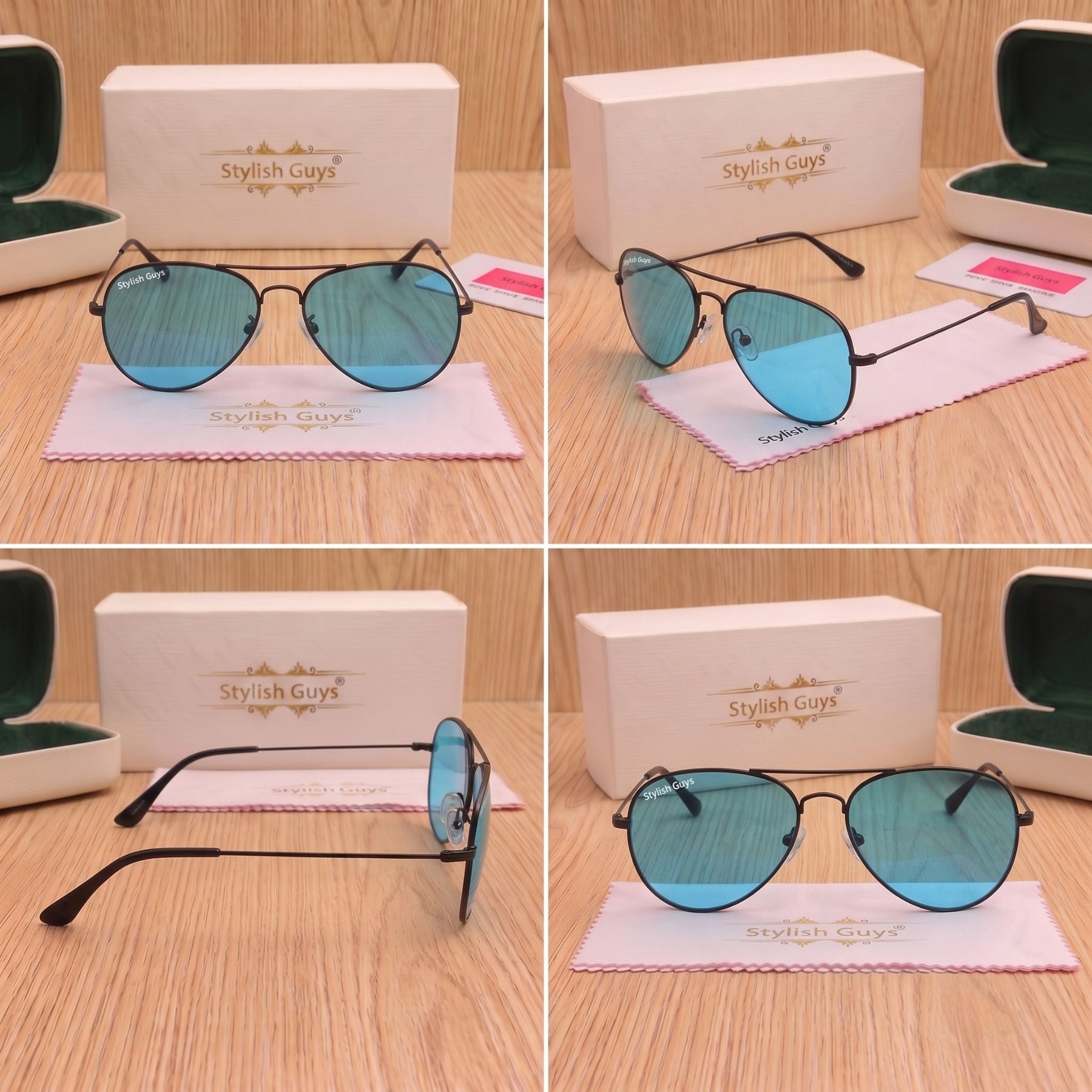 stylish guys Mirrored, UV Protection Aviator Sunglasses (Free Size)-picture-12
