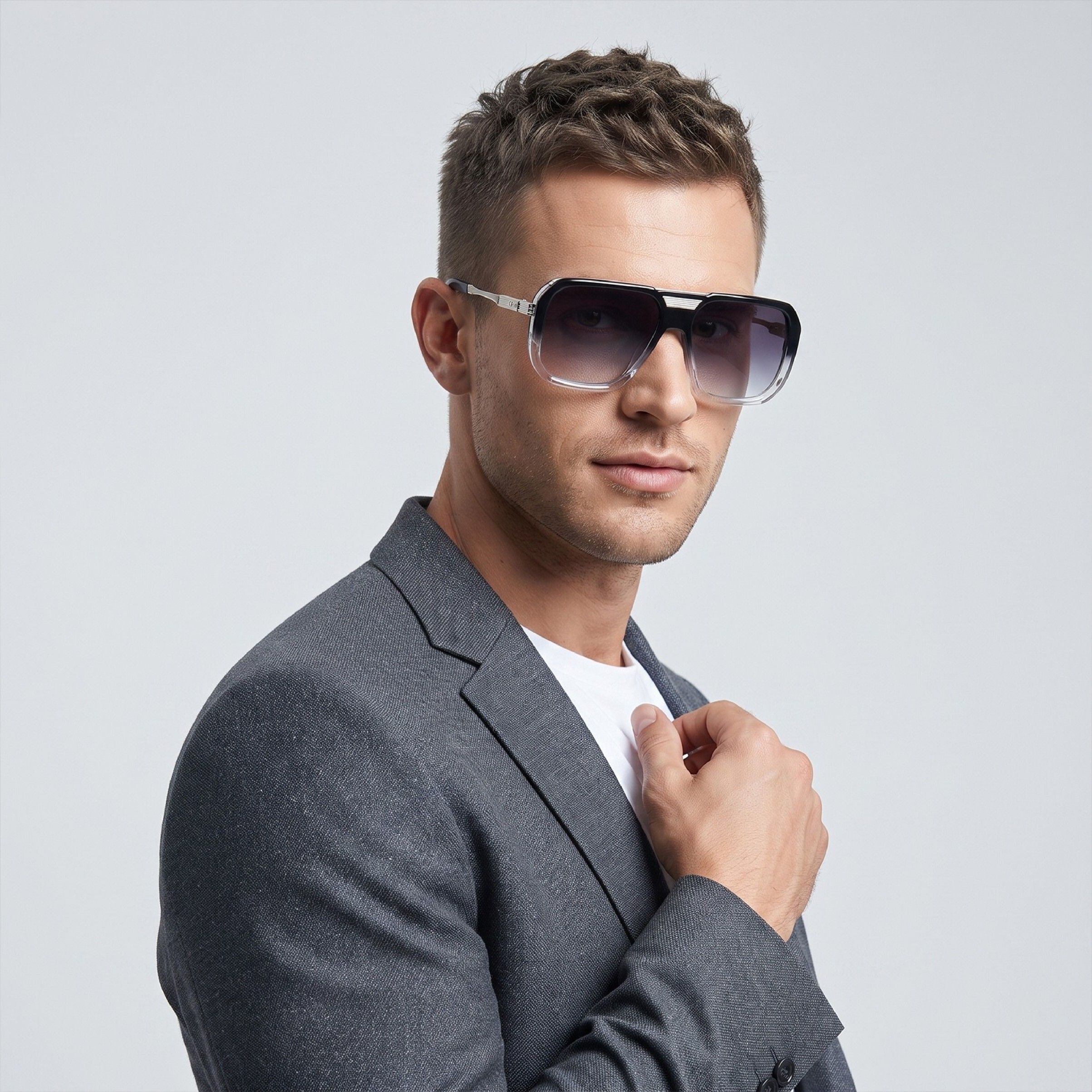 kopek UV Protection Retro Square, Over-sized Sunglasses (Free Size)-picture-10