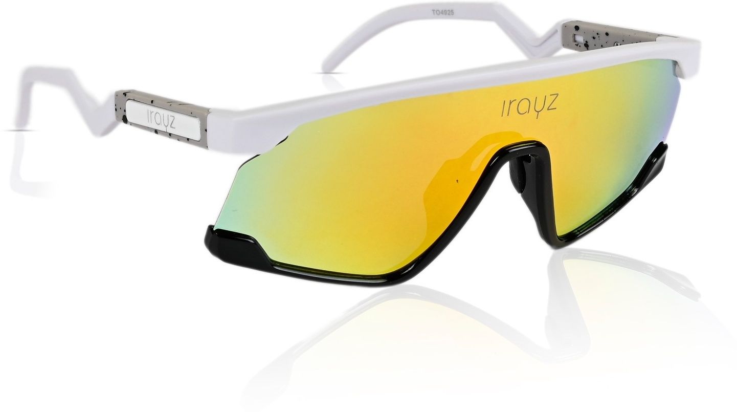 irayz Mirrored, Polarized, UV Protection Sports, Over-sized, Shield Sunglasses (Free Size)-picture-45