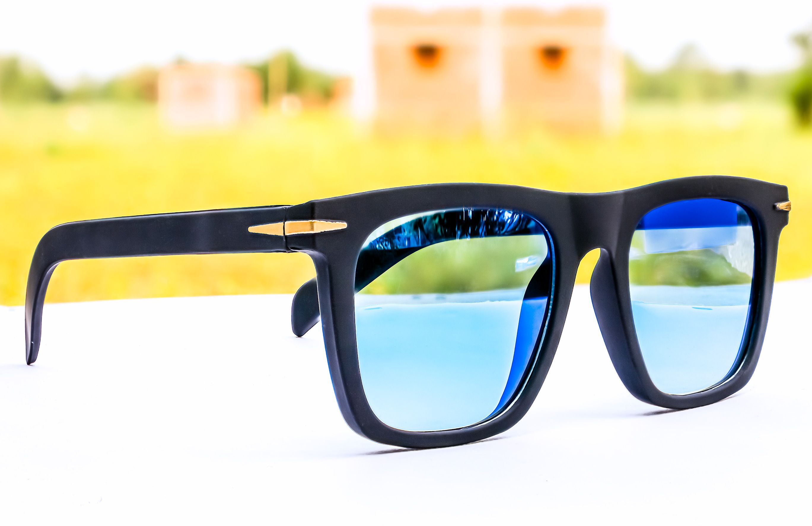 UV Protection Retro Square Sunglasses (Free Size)