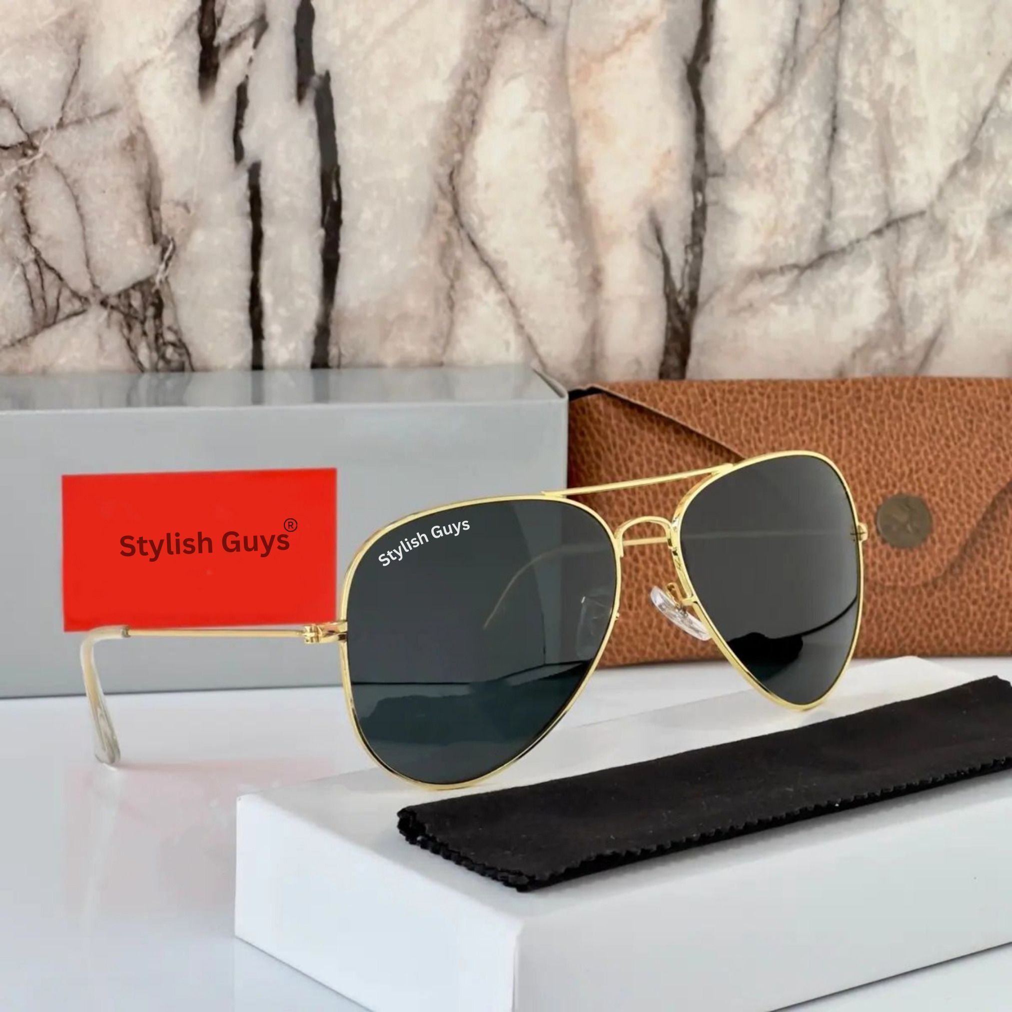 stylish guys Mirrored, UV Protection Aviator Sunglasses (Free Size)-picture-29