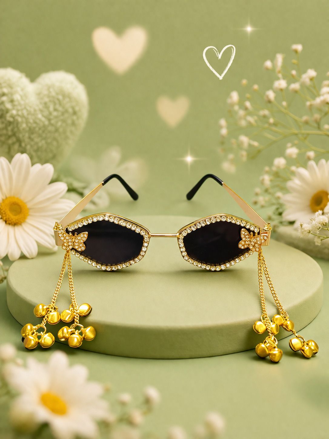 anshit store UV Protection Cat-eye, Oval Sunglasses (55)-picture-24