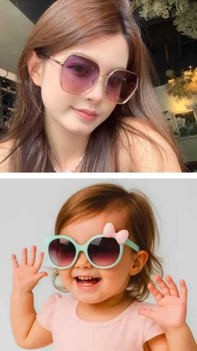 UV Protection Over-sized, Butterfly, Cat-eye Sunglasses (Free Size)