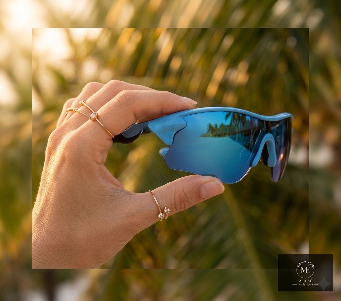 me mishae Gradient, Mirrored, Riding Glasses, Toughened Glass Lens, UV Protection, Others Shield, Sports Sunglasses (60)-picture-9