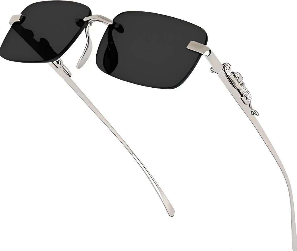 UV Protection Rectangular Sunglasses (Free Size)