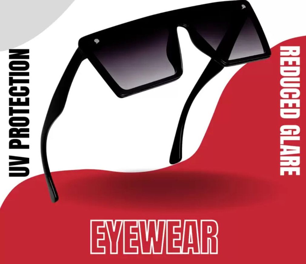 netwiz UV Protection Rectangular Sunglasses (Free Size)-picture-11