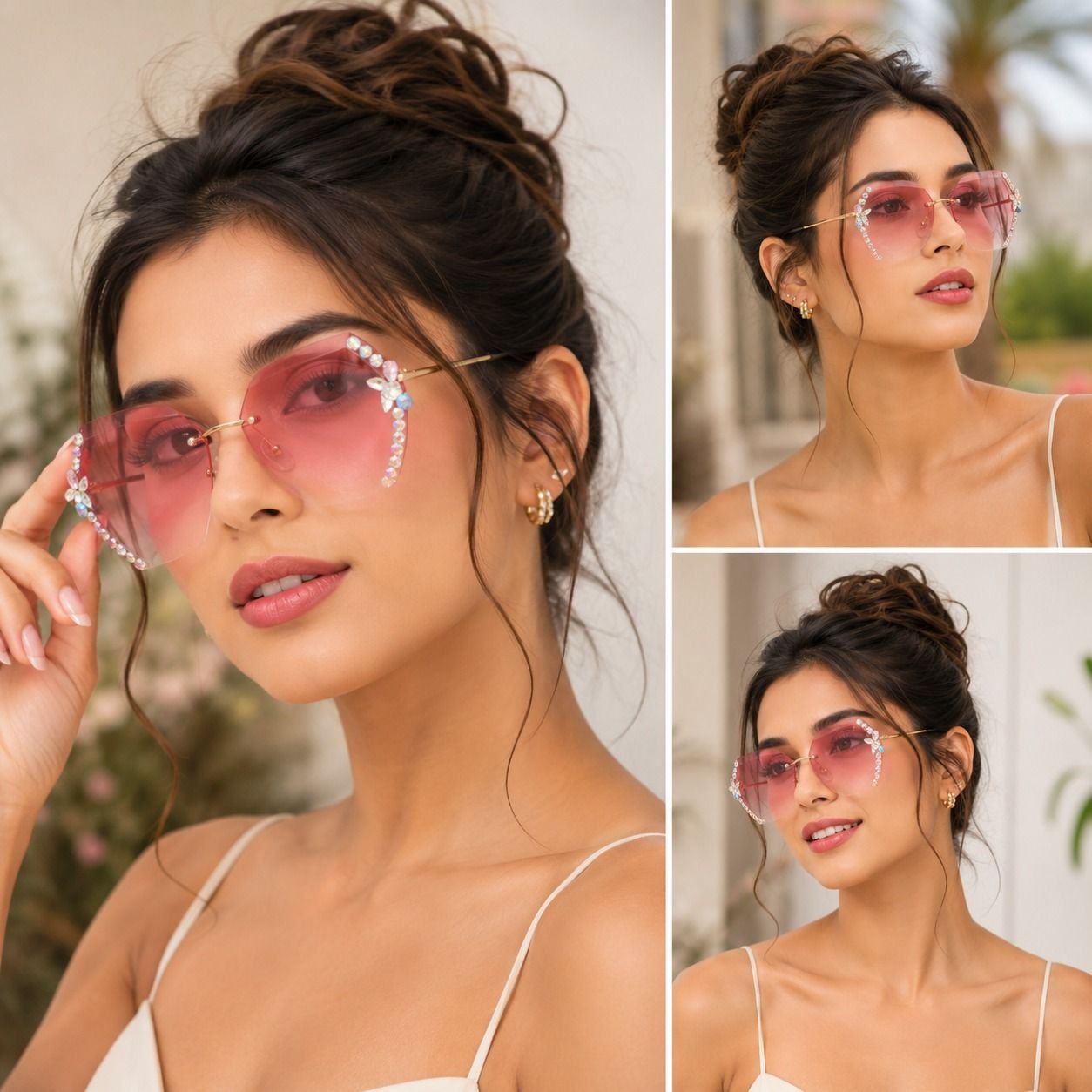 UV Protection Over-sized, Octagonal Sunglasses (52)-image-38