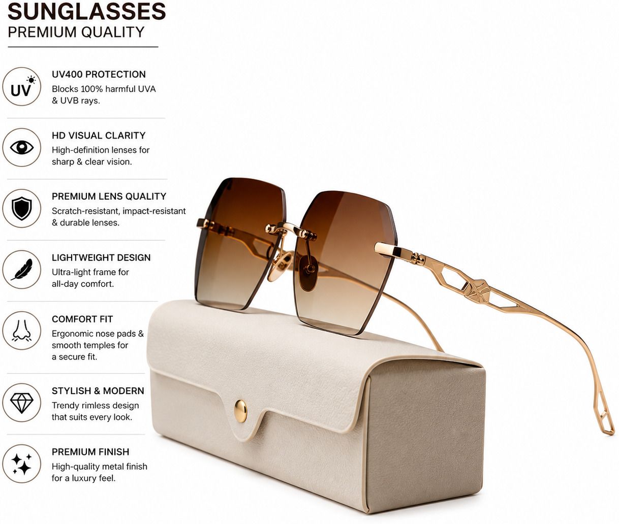 mahbubia Gradient Retro Square, Rectangular, Over-sized Sunglasses (58)-picture-23