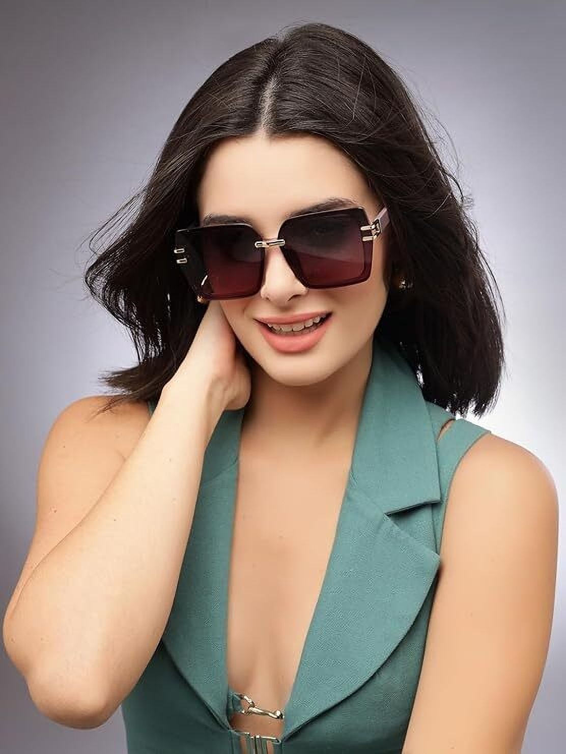 hashtag eyewear UV Protection Retro Square Sunglasses (63)-picture-42
