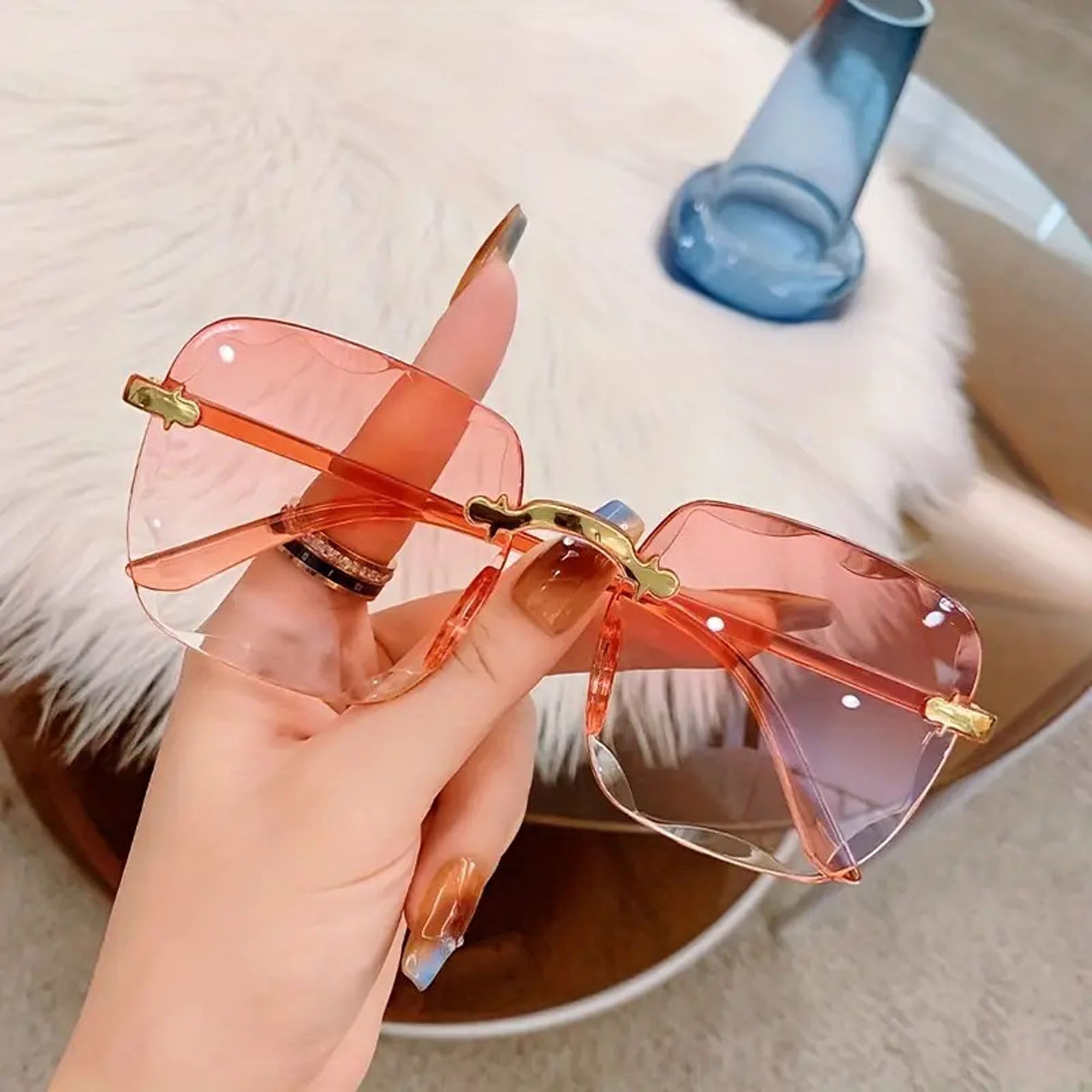 kalveera Gradient Retro Square Sunglasses (Free Size)-picture-25