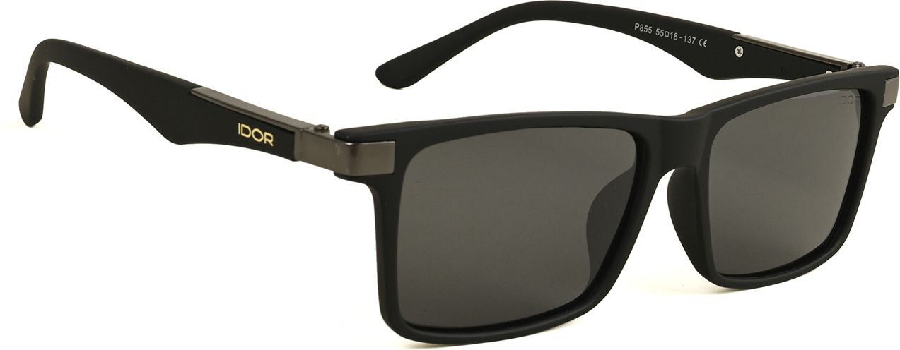 Gradient, Polarized, UV Protection Retro Square Sunglasses (Free Size)-image-37