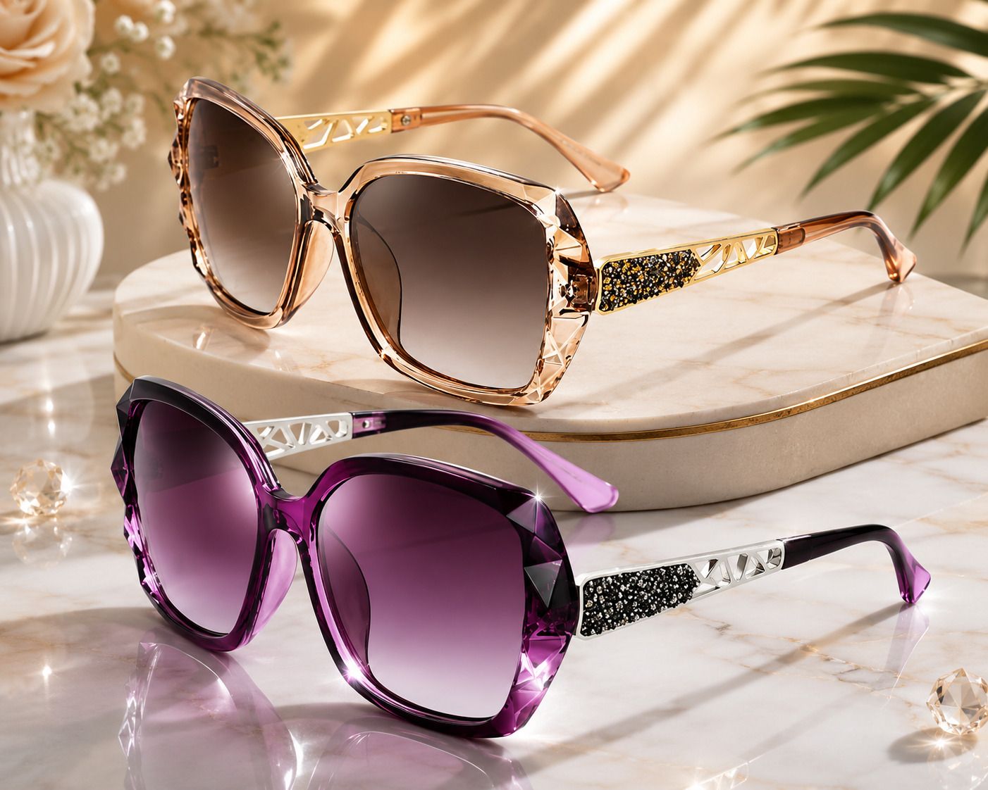 hothanger UV Protection Cat-eye, Over-sized Sunglasses (Free Size)-picture-35
