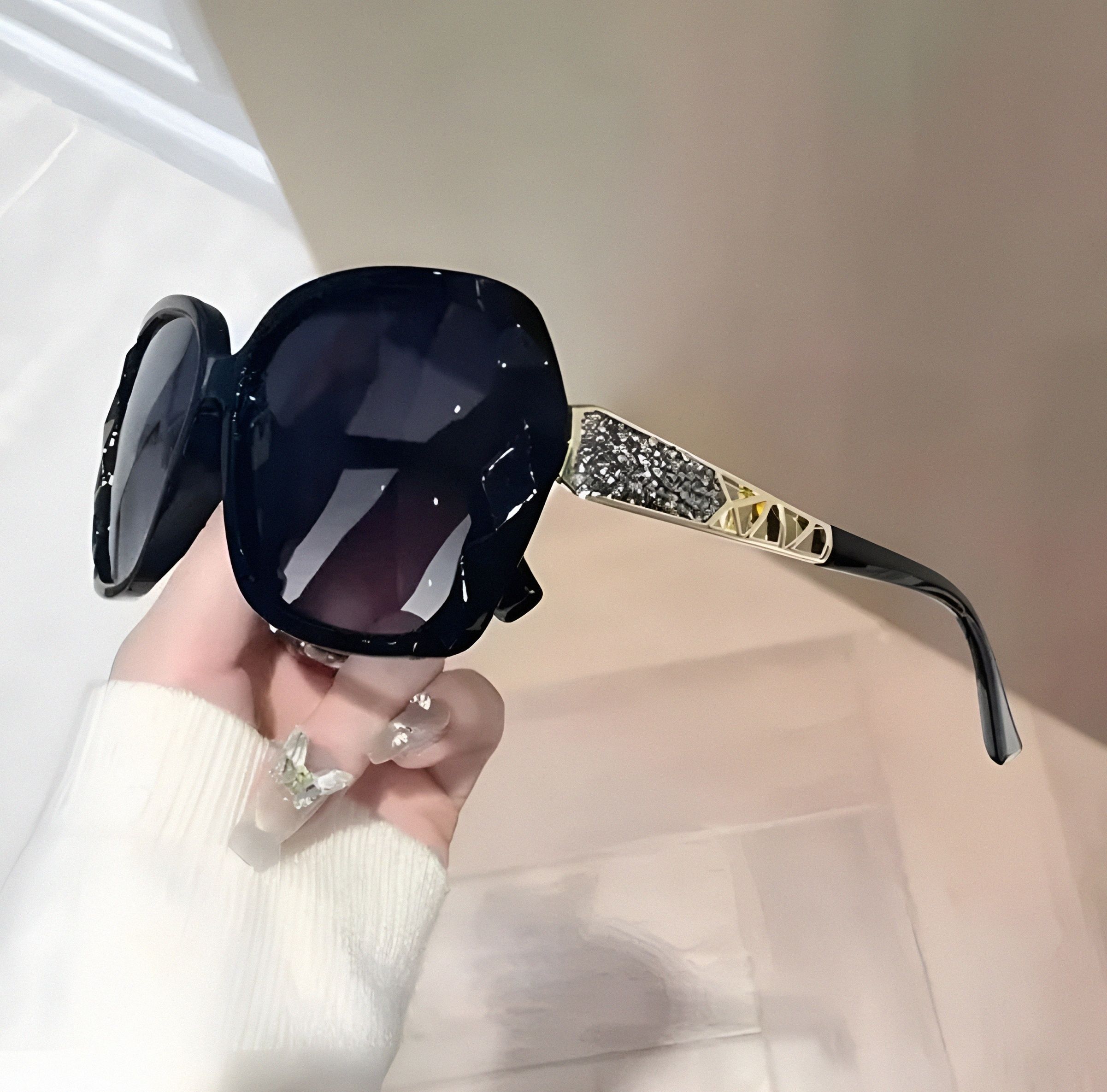 spectaswag UV Protection, Riding Glasses Butterfly, Over-sized Sunglasses (Free Size)-picture-28