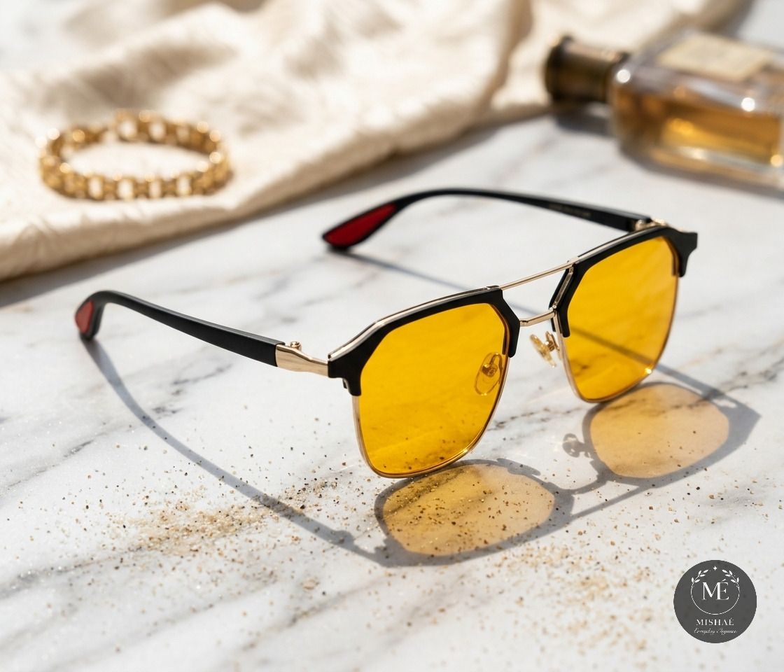 me mishae Gradient, UV Protection, Toughened Glass Lens Retro Square Sunglasses (55)-picture-0