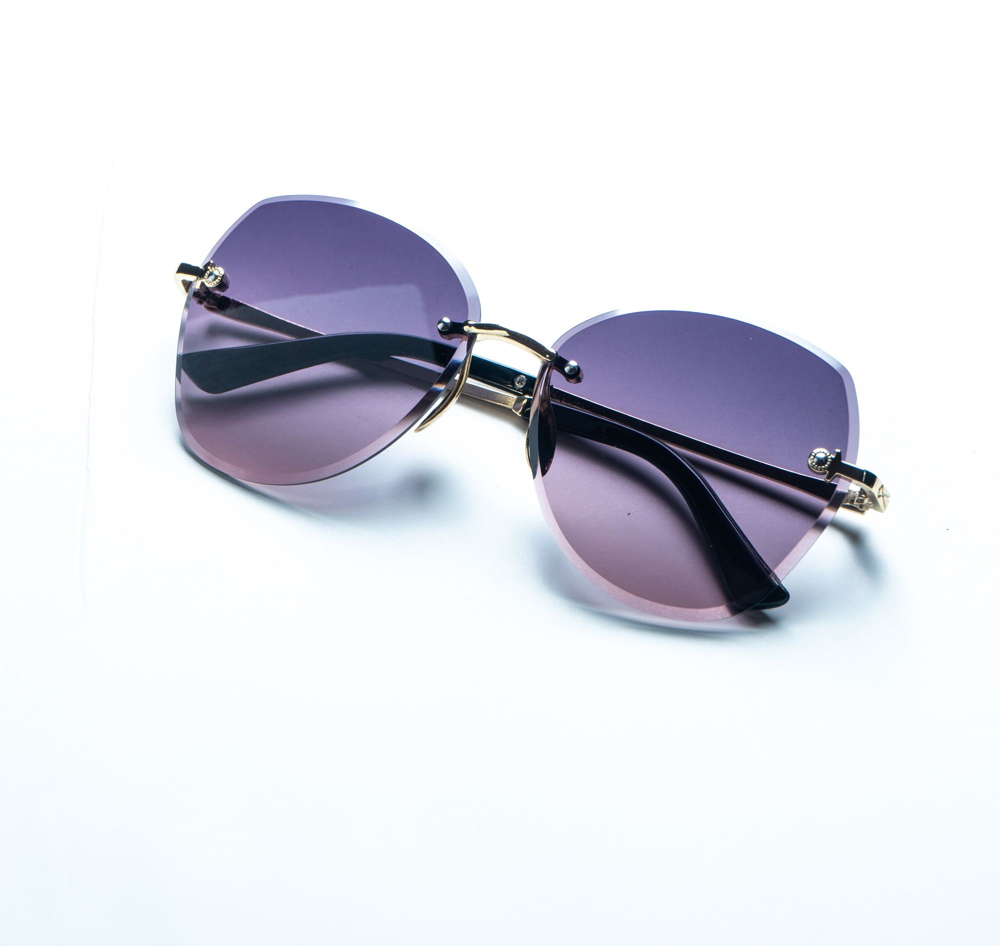 kalveera Gradient, Toughened Glass Lens, UV Protection Aviator, Butterfly, Oval, Over-sized Sunglasses (58)-picture-13