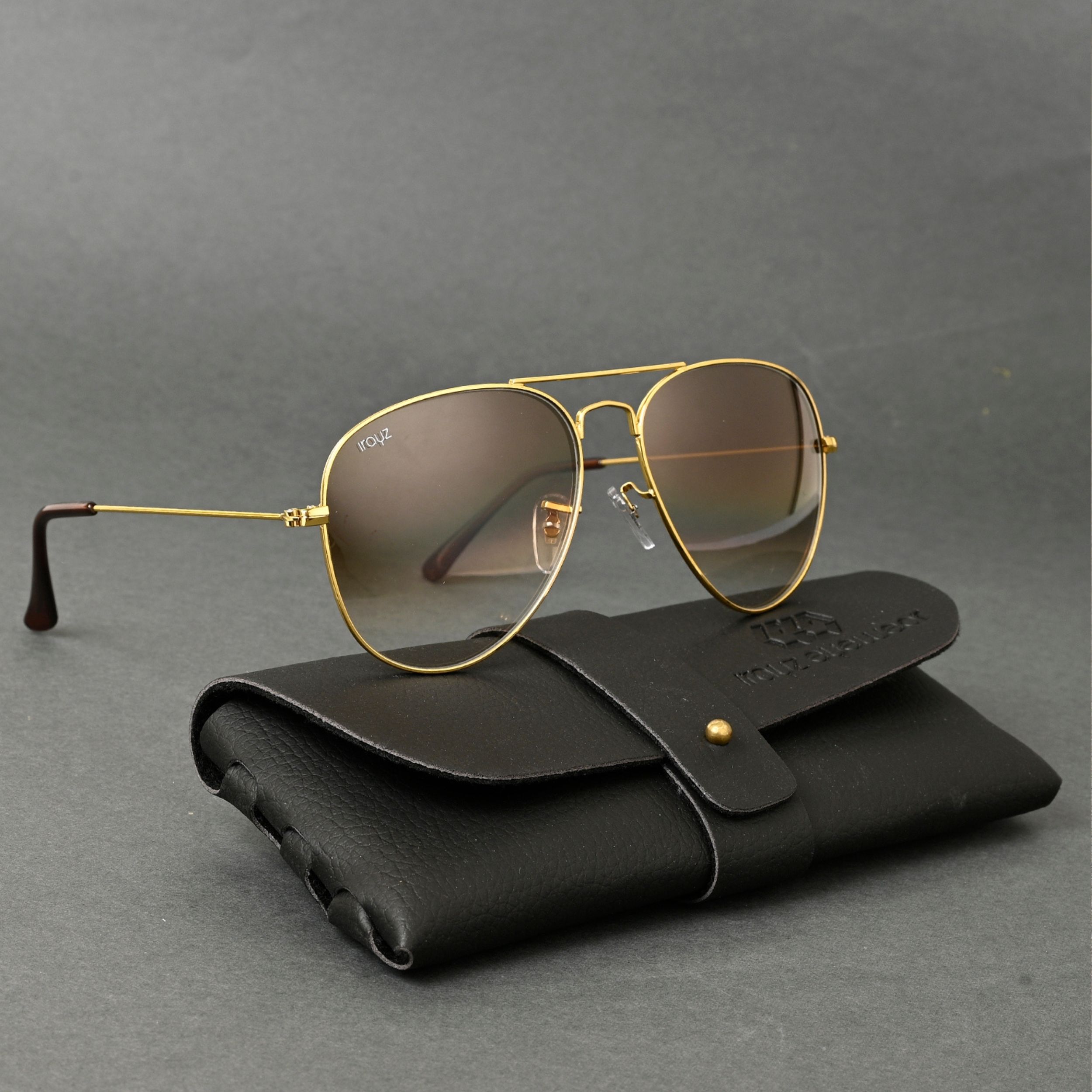 irayz UV Protection, Toughened Glass Lens Aviator Sunglasses (58)-picture-32