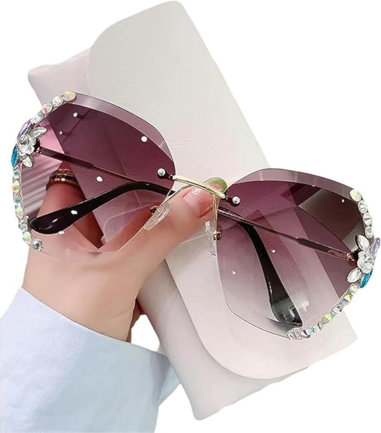 lyvi Toughened Glass Lens, UV Protection Over-sized, Octagonal Sunglasses (60)-picture-30