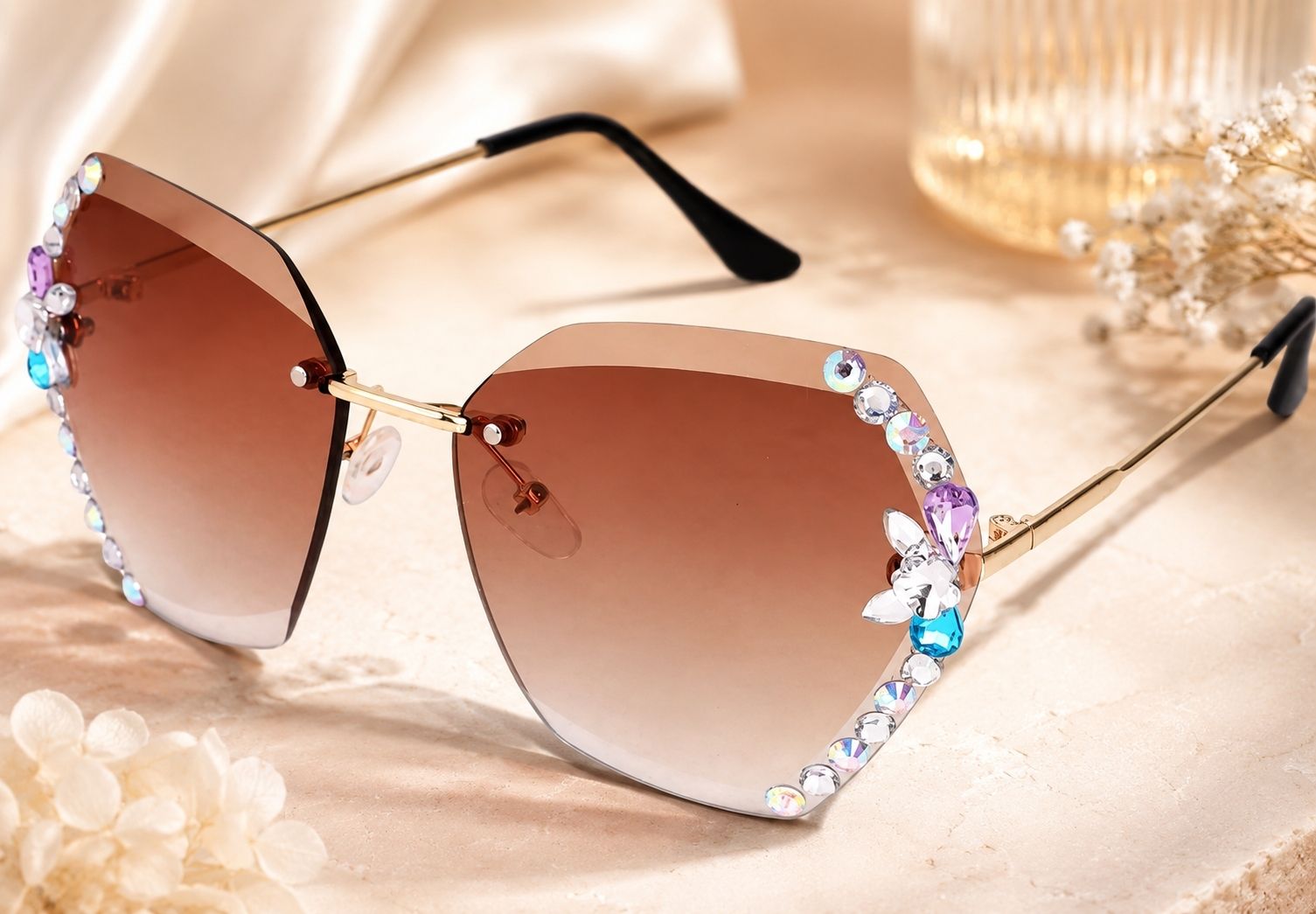 vornex UV Protection Butterfly, Over-sized, Wayfarer Sunglasses (Free Size)-picture-30
