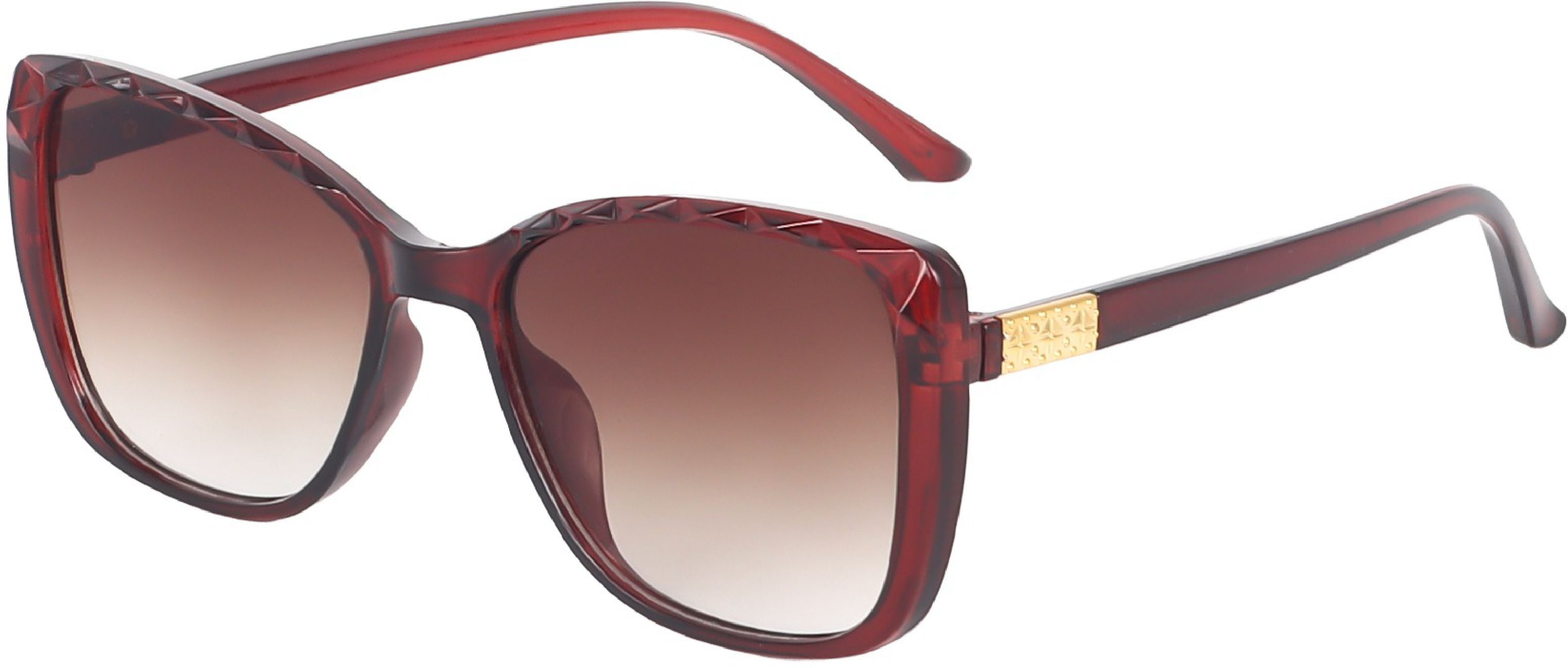 UV Protection, Gradient, Riding Glasses Cat-eye, Over-sized, Rectangular Sunglasses (Free Size)-image-1