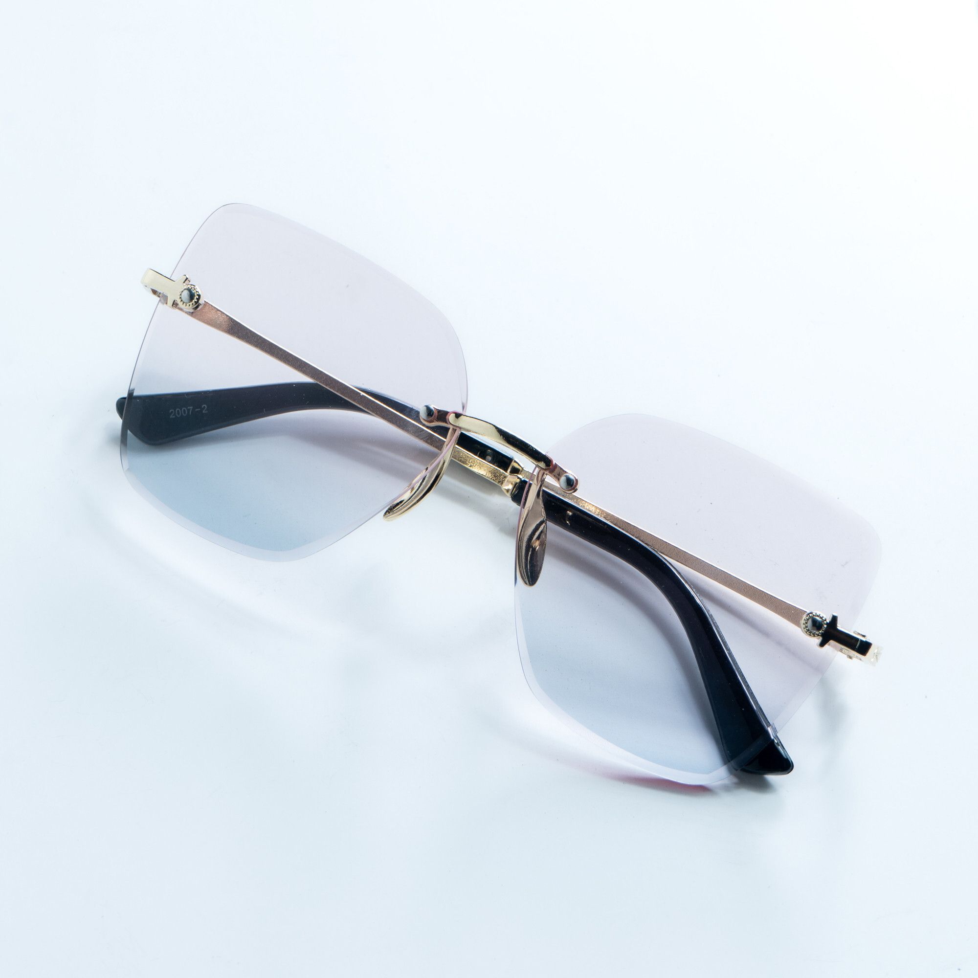 Gradient, UV Protection, Mirrored, Toughened Glass Lens Rectangular, Retro Square Sunglasses (Free Size)-image-31