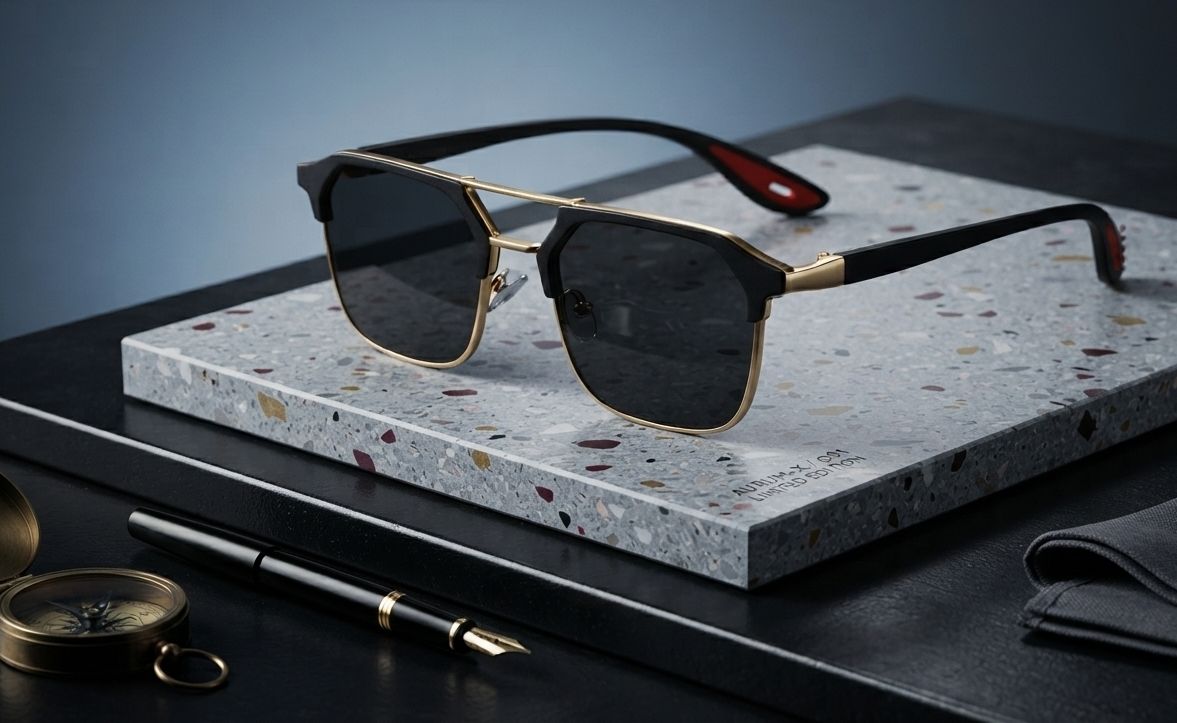 UV Protection Spectacle , Clubmaster Sunglasses (Free Size)-image-34
