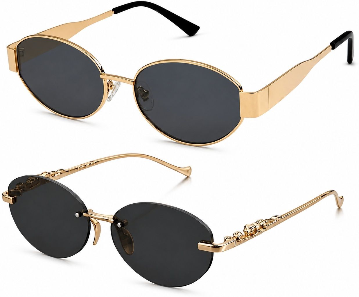 UV Protection Oval Sunglasses (Free Size)-image-12