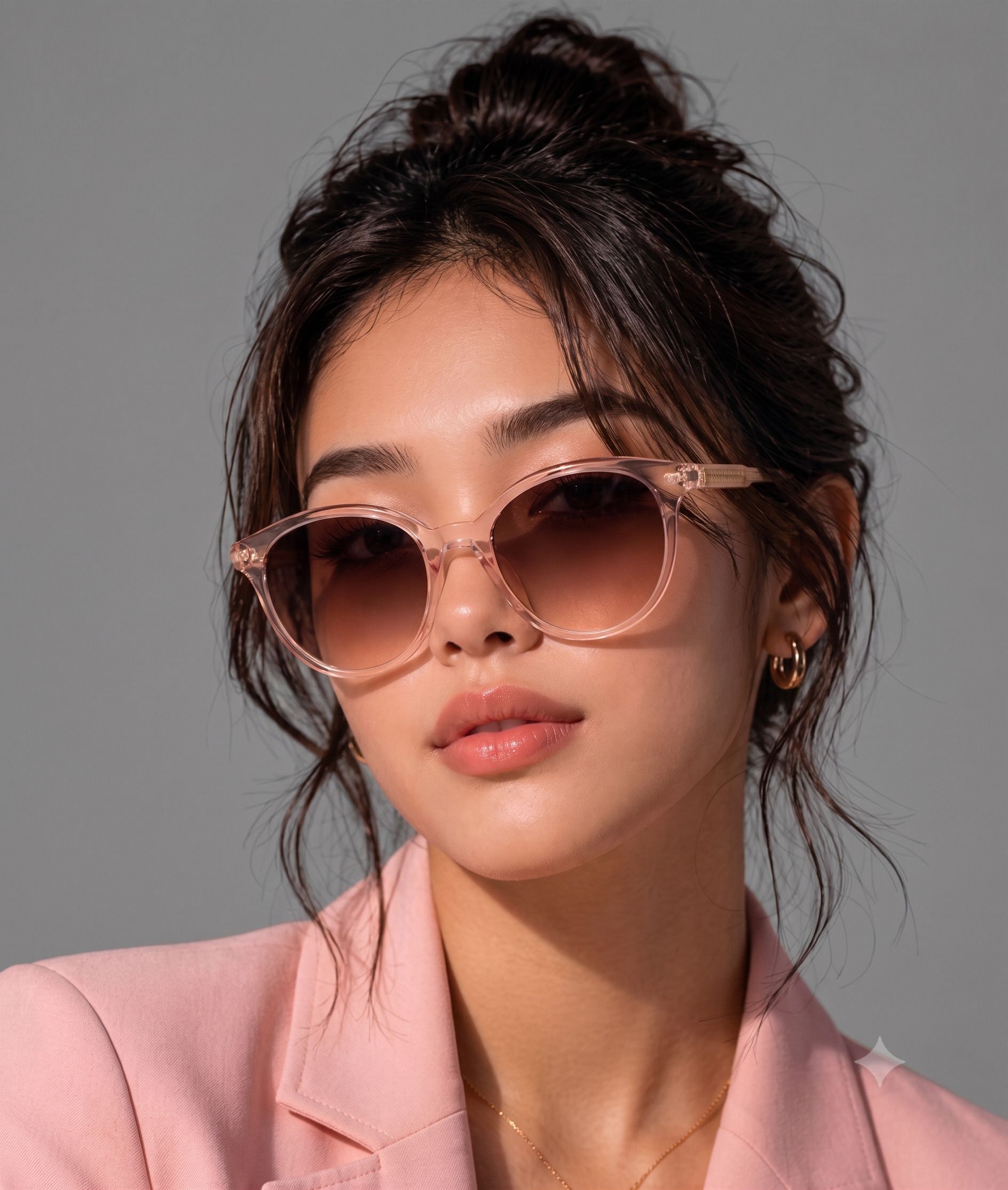 Gradient Cat-eye, Over-sized, Round Sunglasses (Free Size)-image-39