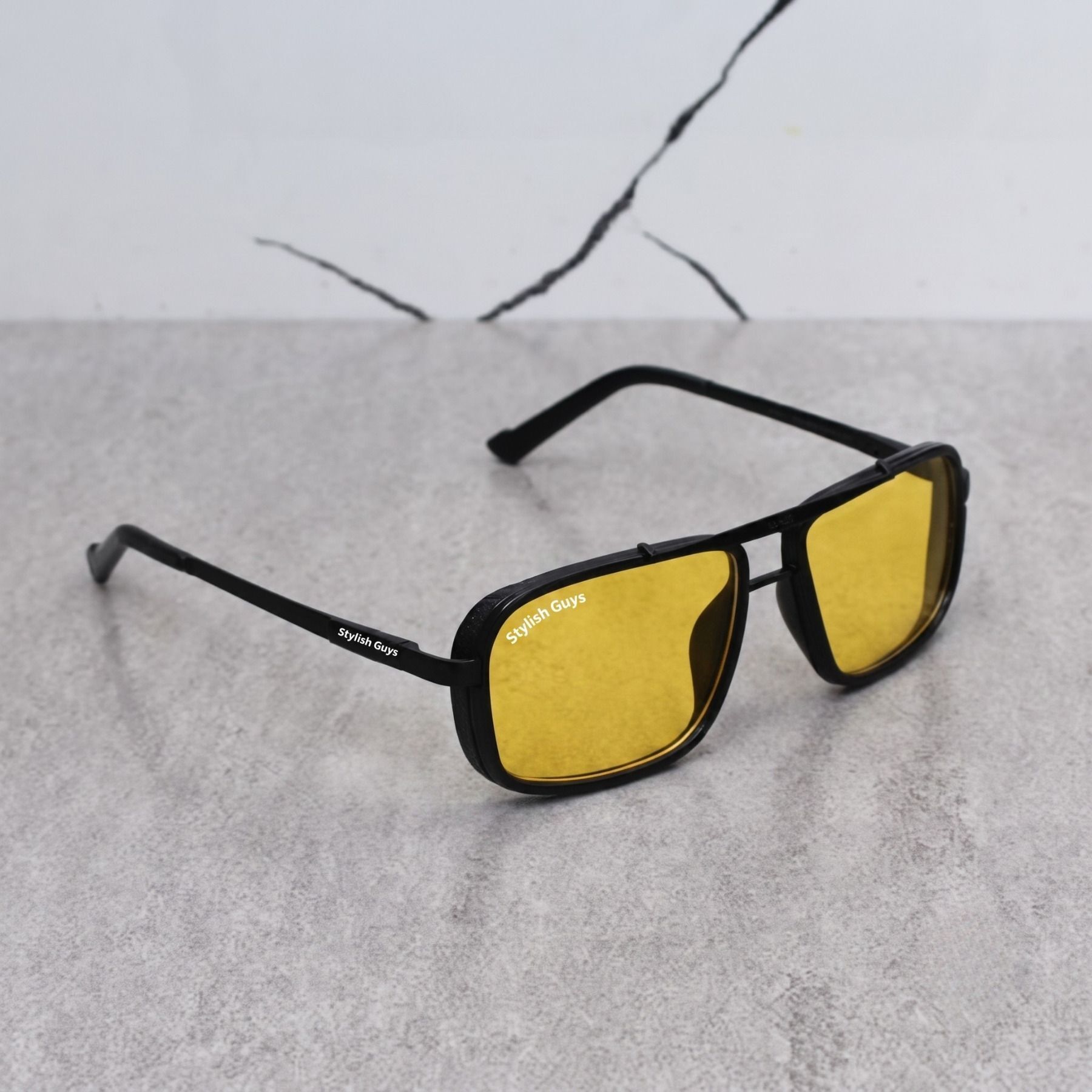 Mirrored, UV Protection Retro Square Sunglasses (Free Size)-image-3